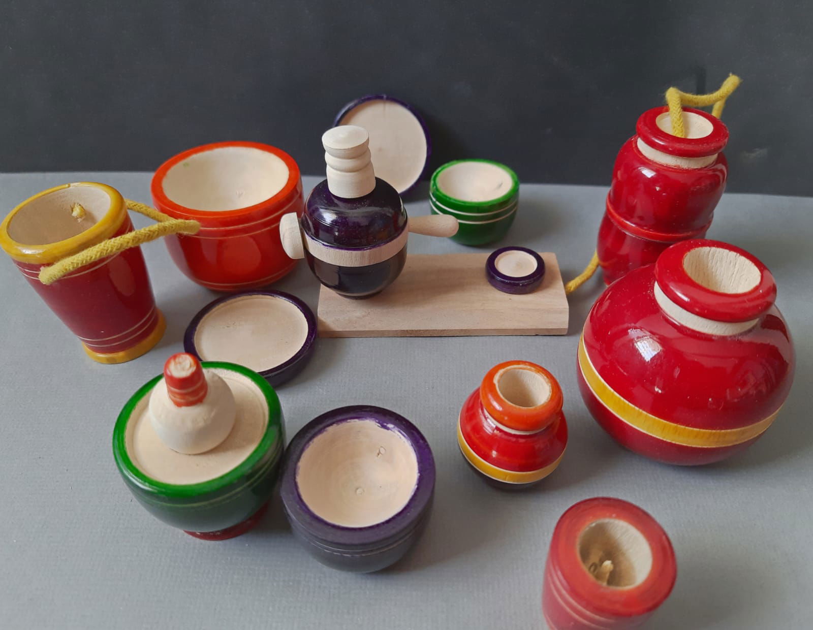 Handmade wooden kitchen set - Tinycubs - 
