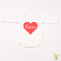 Heart Bodysuit (full sleeves) - Tinycubs - 