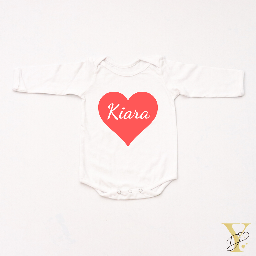 Heart Bodysuit (full sleeves) - Tinycubs - 