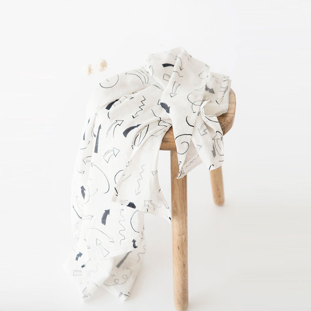 Here, There - Organic Luxury Swaddle - Tinycubs - 