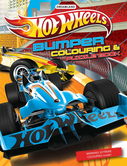 Hot Wheels Bumper Colouring & Puzzle Book - Tinycubs - 