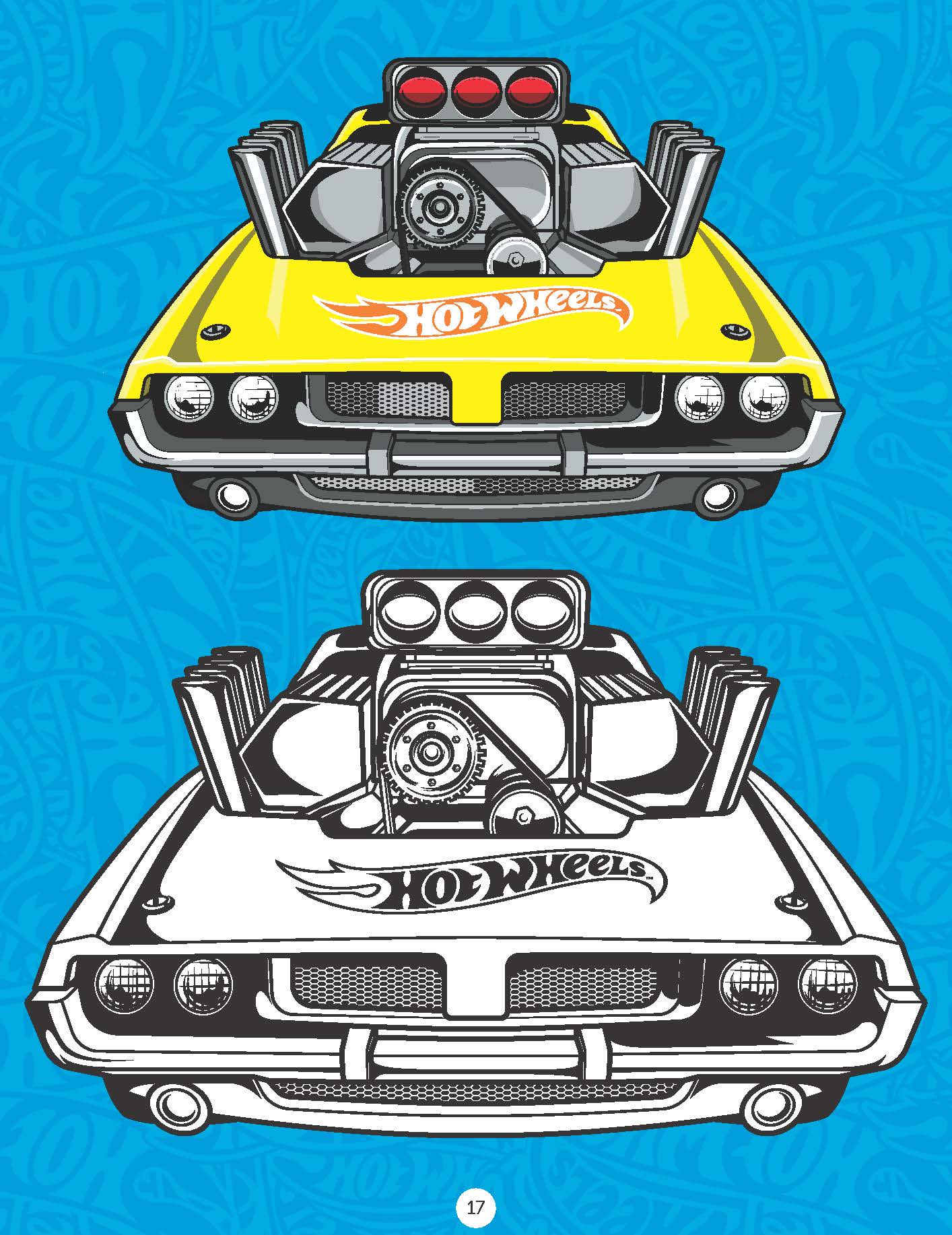Hot Wheels Copy Colouring Book - Tinycubs - 