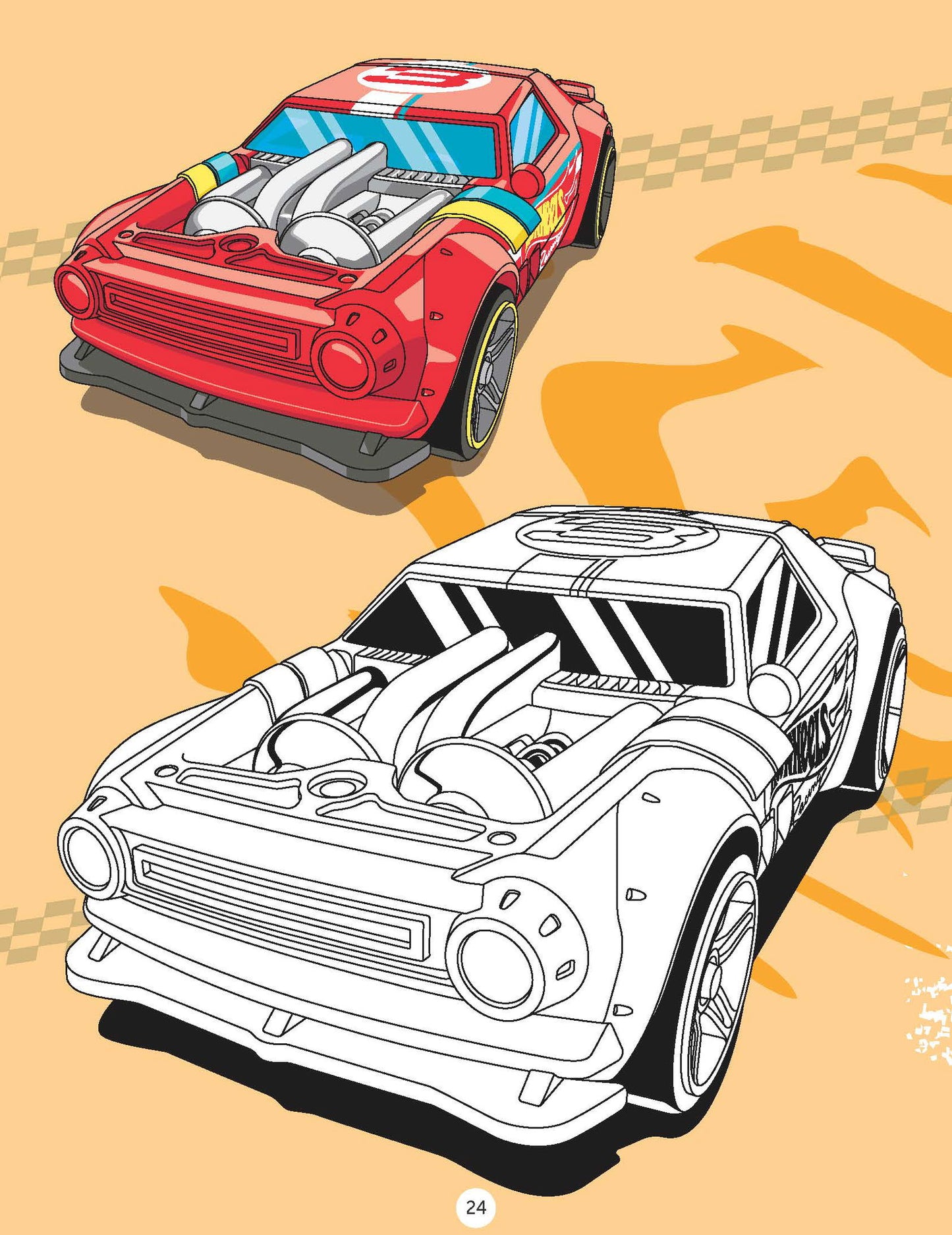 Hot Wheels Copy Colouring Book - Tinycubs - 