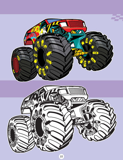 Hot Wheels Copy Colouring Book - Tinycubs - 