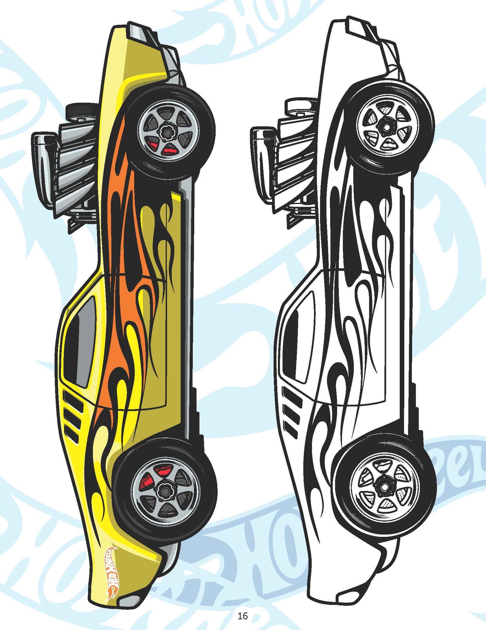 Hot Wheels Copy Colouring Book - Tinycubs - 