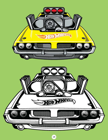Hot Wheels Copy Colouring Book - Tinycubs - 