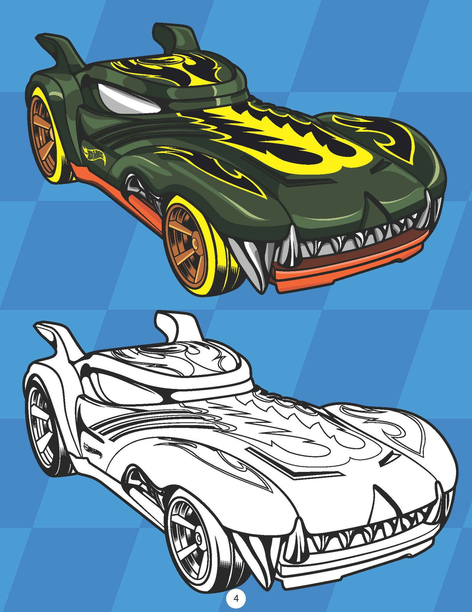 Hot Wheels Copy Colouring Book - Tinycubs - 