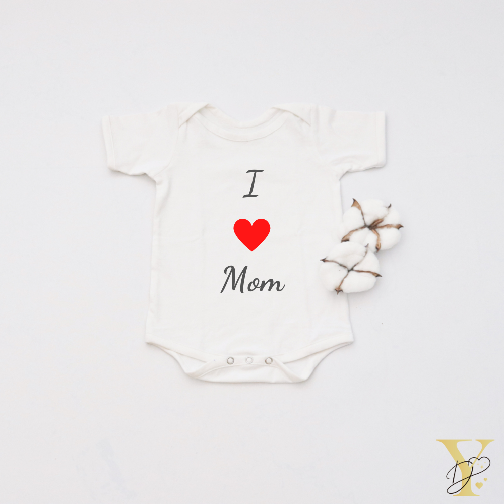 I love Mom Bodysuit - Tinycubs - 
