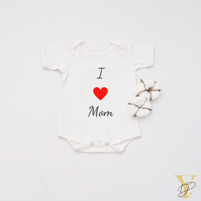 I love Mom Bodysuit - Tinycubs - 