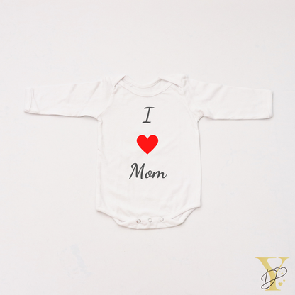 I love Mom Bodysuit (full sleeves) - Tinycubs - 