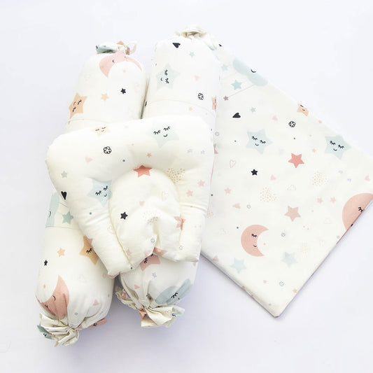 In The Sky - Cot Bedsheet Set (Fitted) - Tinycubs - 