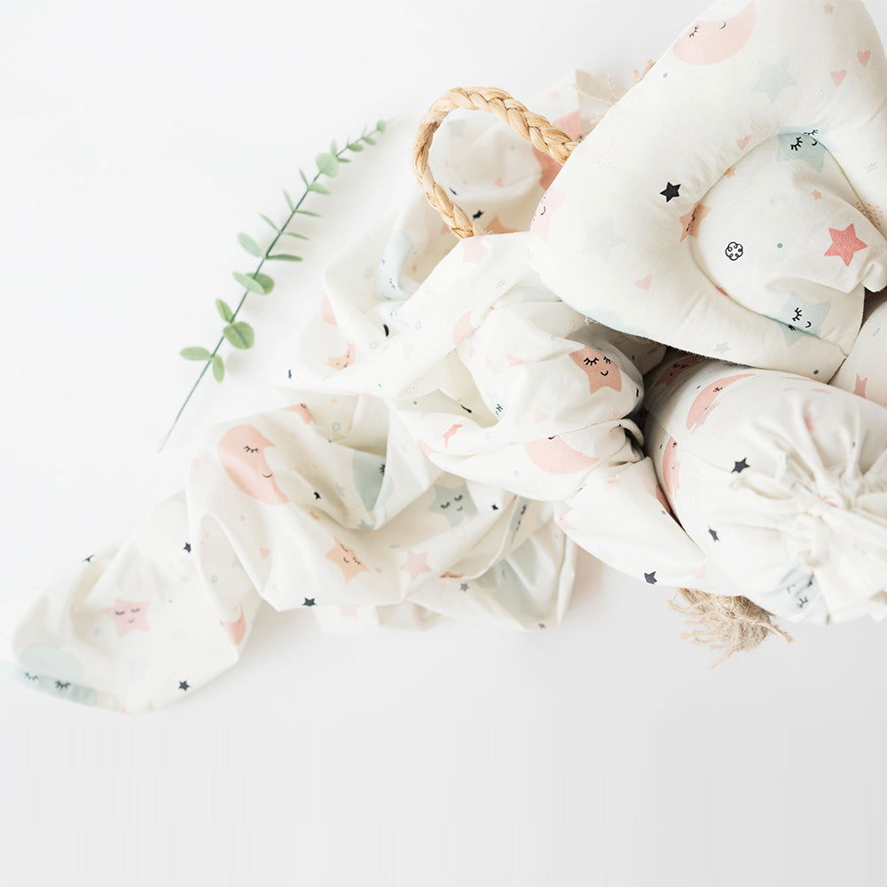 In The Sky - Cot Bedsheet Set (Fitted) - Tinycubs - 