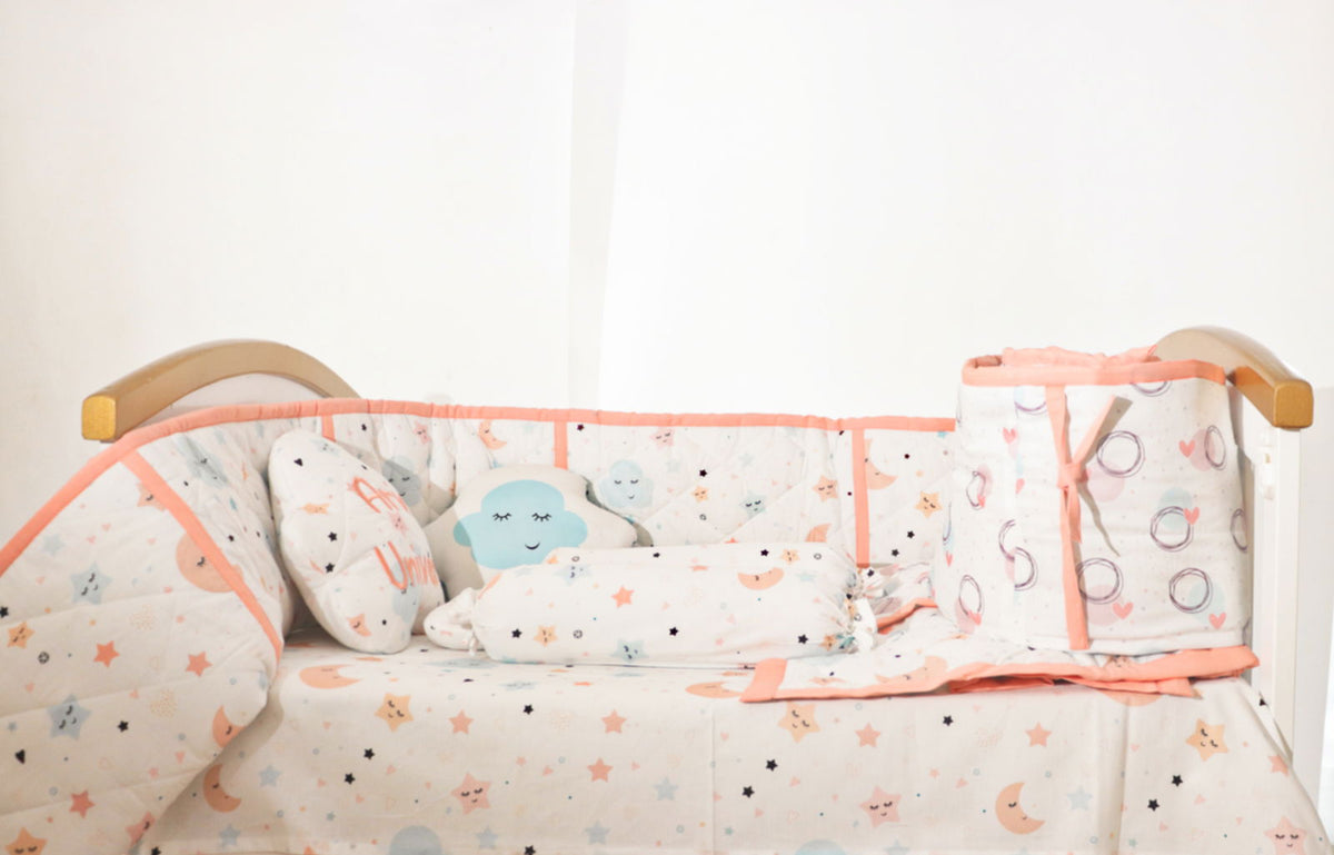 In The Sky - Quilted Cot Bumper - Tinycubs - 