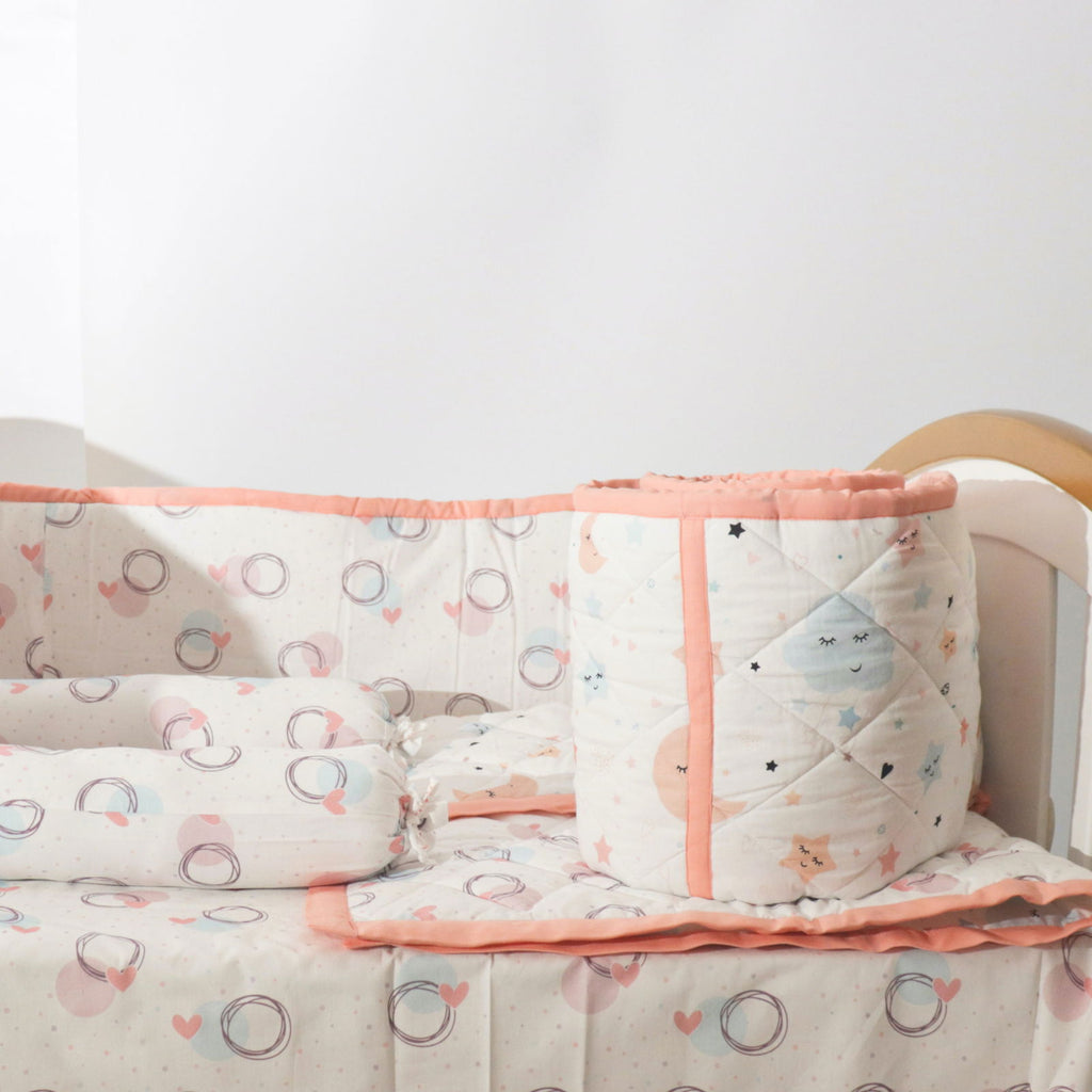 In The Sky - Quilted Cot Bumper - Tinycubs - 