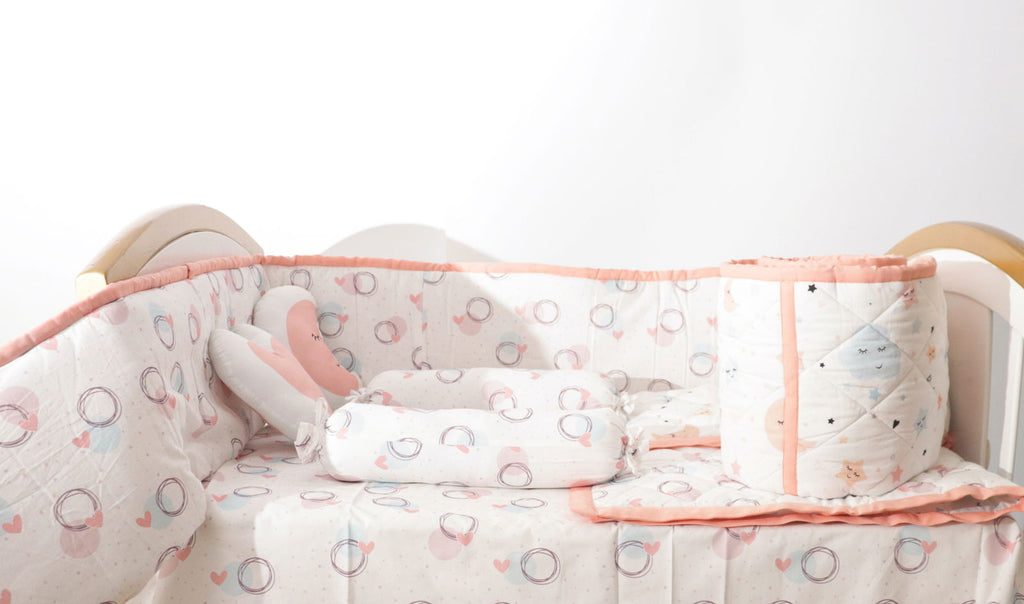 In The Sky - Quilted Cot Bumper - Tinycubs - 