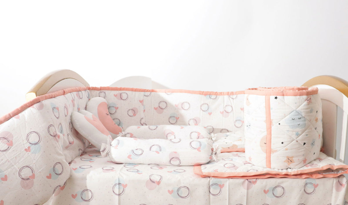 In The Sky - Quilted Cot Bumper - Tinycubs - 