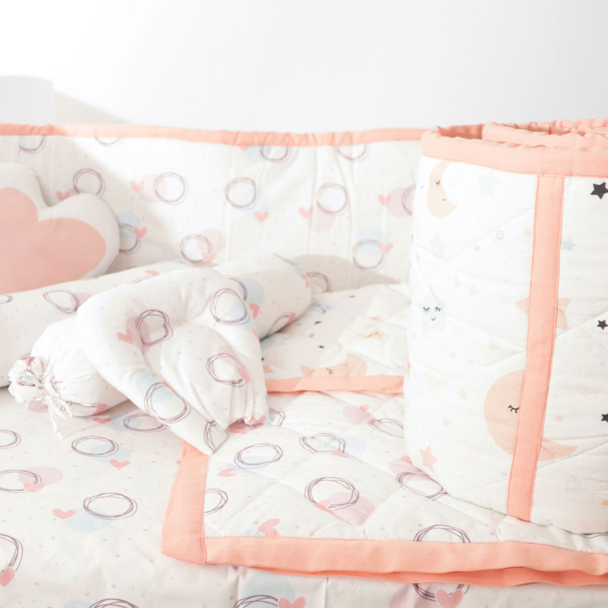 In The Sky - Quilted Cot Bumper - Tinycubs - 