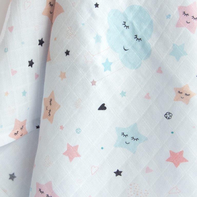 In The Sky - Reversible Bib & Burpy Cloth Set - Tinycubs - 