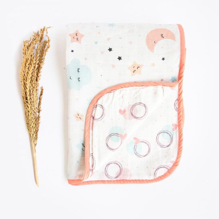 In The Sky - Reversible Muslin Blanket - Tinycubs - 