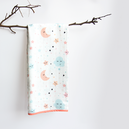 In The Sky - Reversible Muslin Blanket - Tinycubs - 