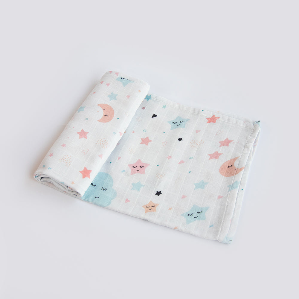 In The Sky & Circle Of Love- Organic Luxury Swaddles Set - Tinycubs - 