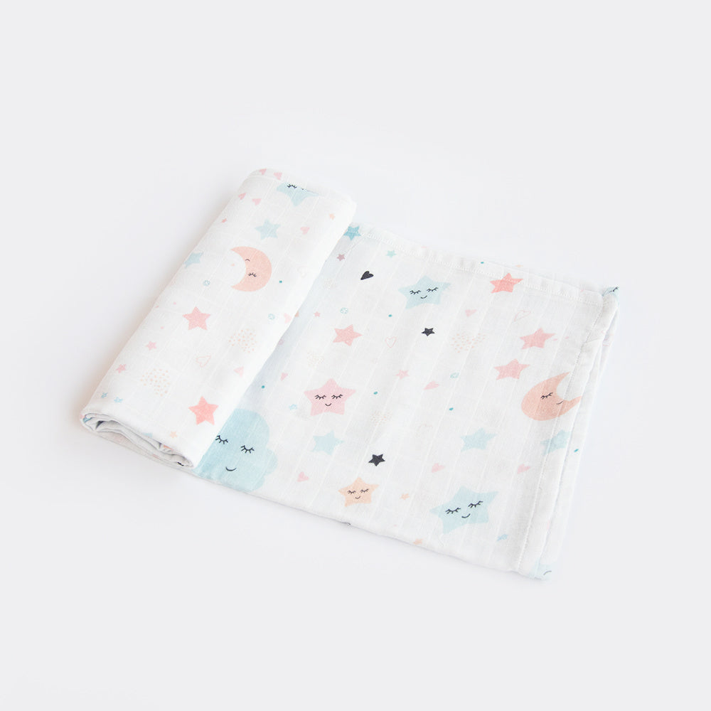 In The Sky & Circle Of Love- Organic Luxury Swaddles Set - Tinycubs - 