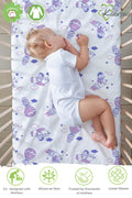 Into the Sky' Cotton Fitted Cot Crib Sheet : Parachute - Tinycubs - 