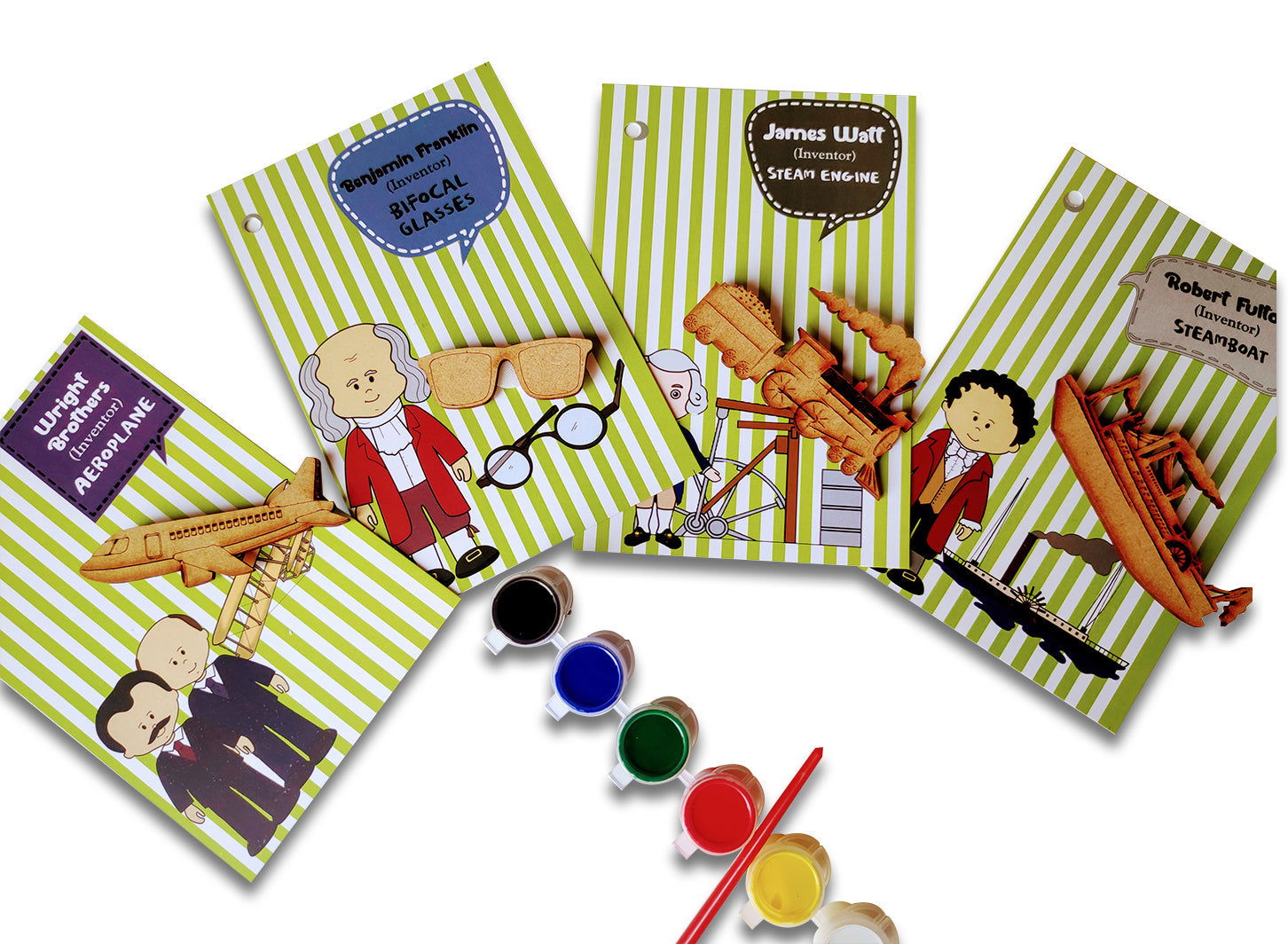Inventions and Scientists flashcards with Activity - Tinycubs - 
