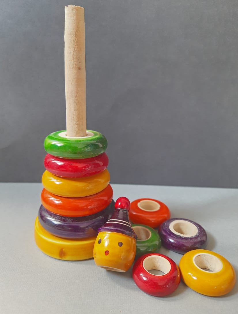 Joker Stacker - Handcrafted Wooden Ringset - Tinycubs - 