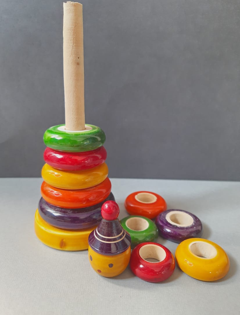 Joker Stacker - Handcrafted Wooden Ringset - Tinycubs - 