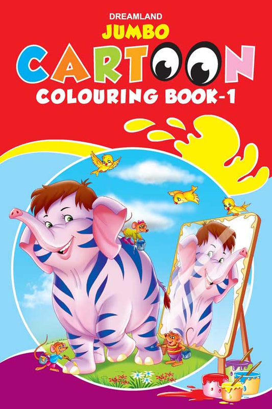 Jumbo Cartoon Colouring Book - 1 - Tinycubs - 