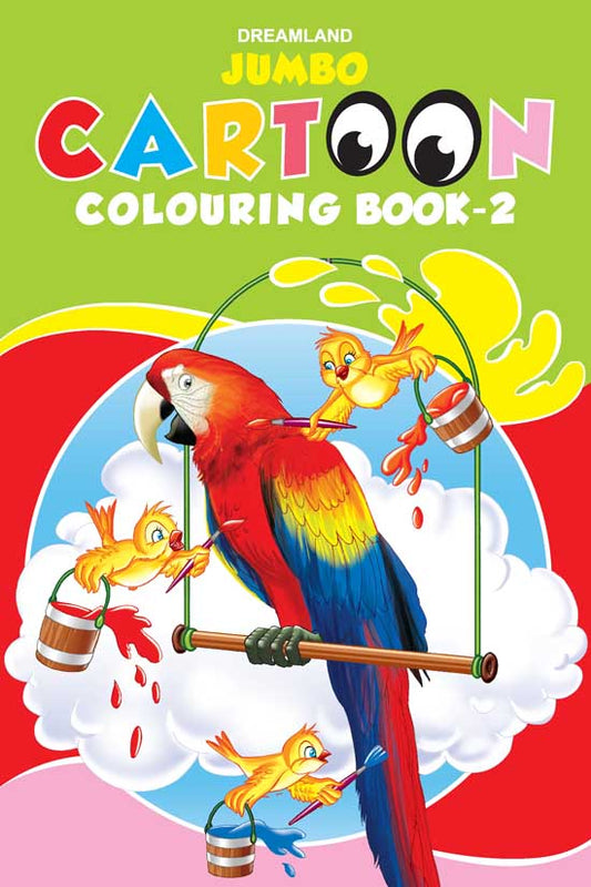 Jumbo Cartoon Colouring Book - 2 - Tinycubs - 