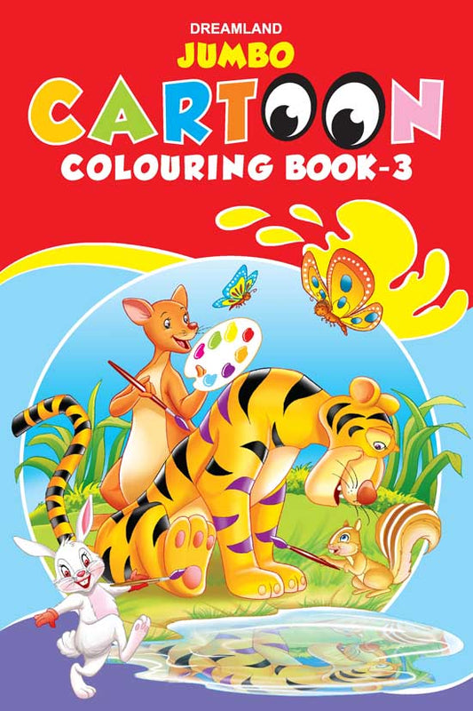 Jumbo Cartoon Colouring Book - 3 - Tinycubs - 