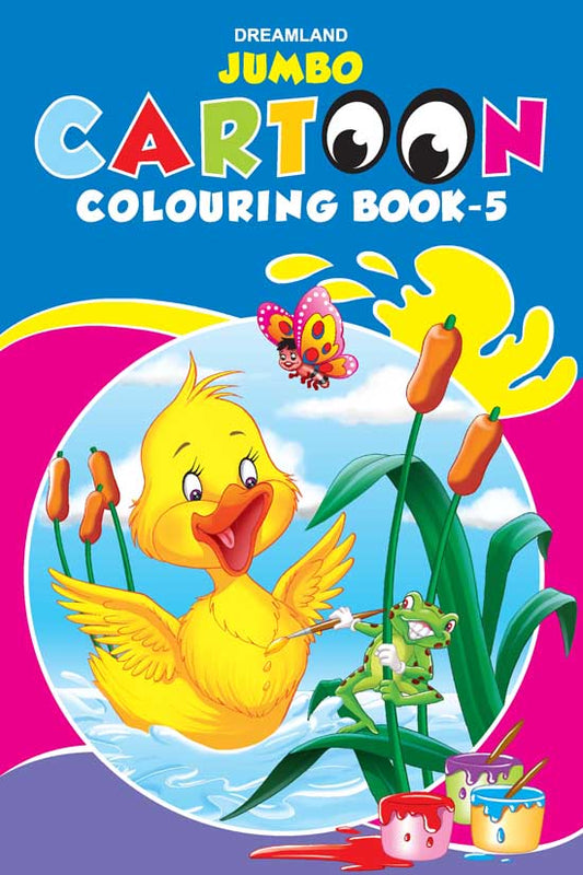 Jumbo Cartoon Colouring Book - 5 - Tinycubs - 