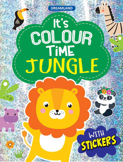 Jungle- It's Colour time with Stickers - Tinycubs - 
