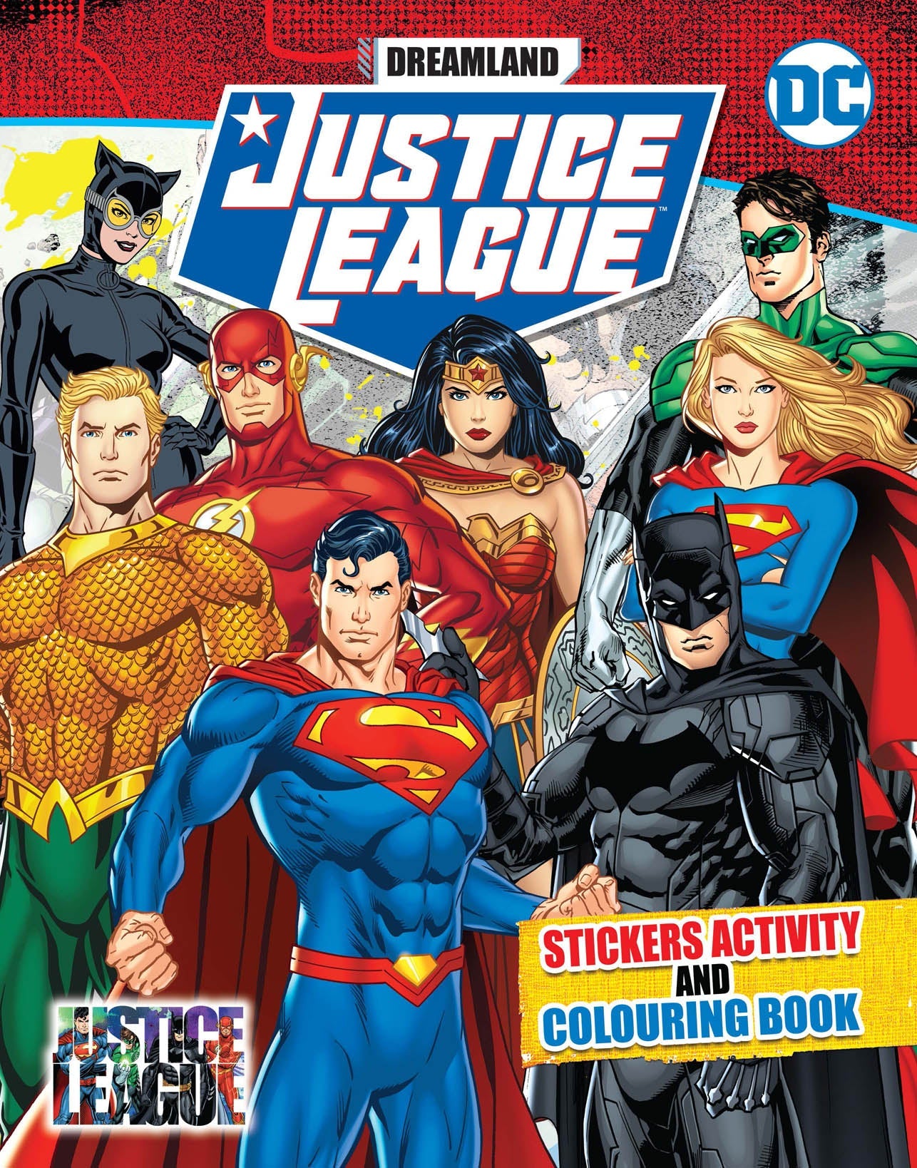 Justice League Stickers Activity and Colouring Book - Tinycubs - 