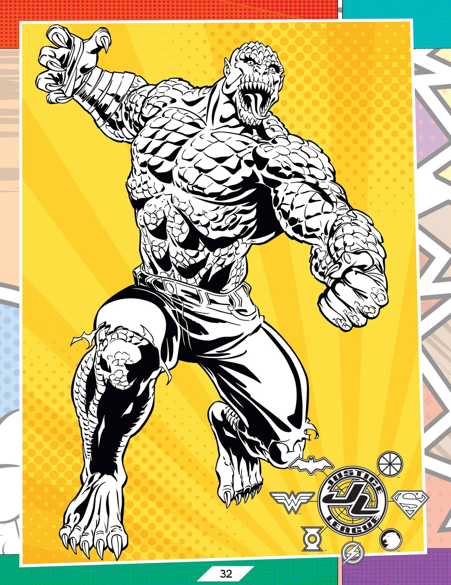 Justice League Stickers Activity and Colouring Book - Tinycubs - 