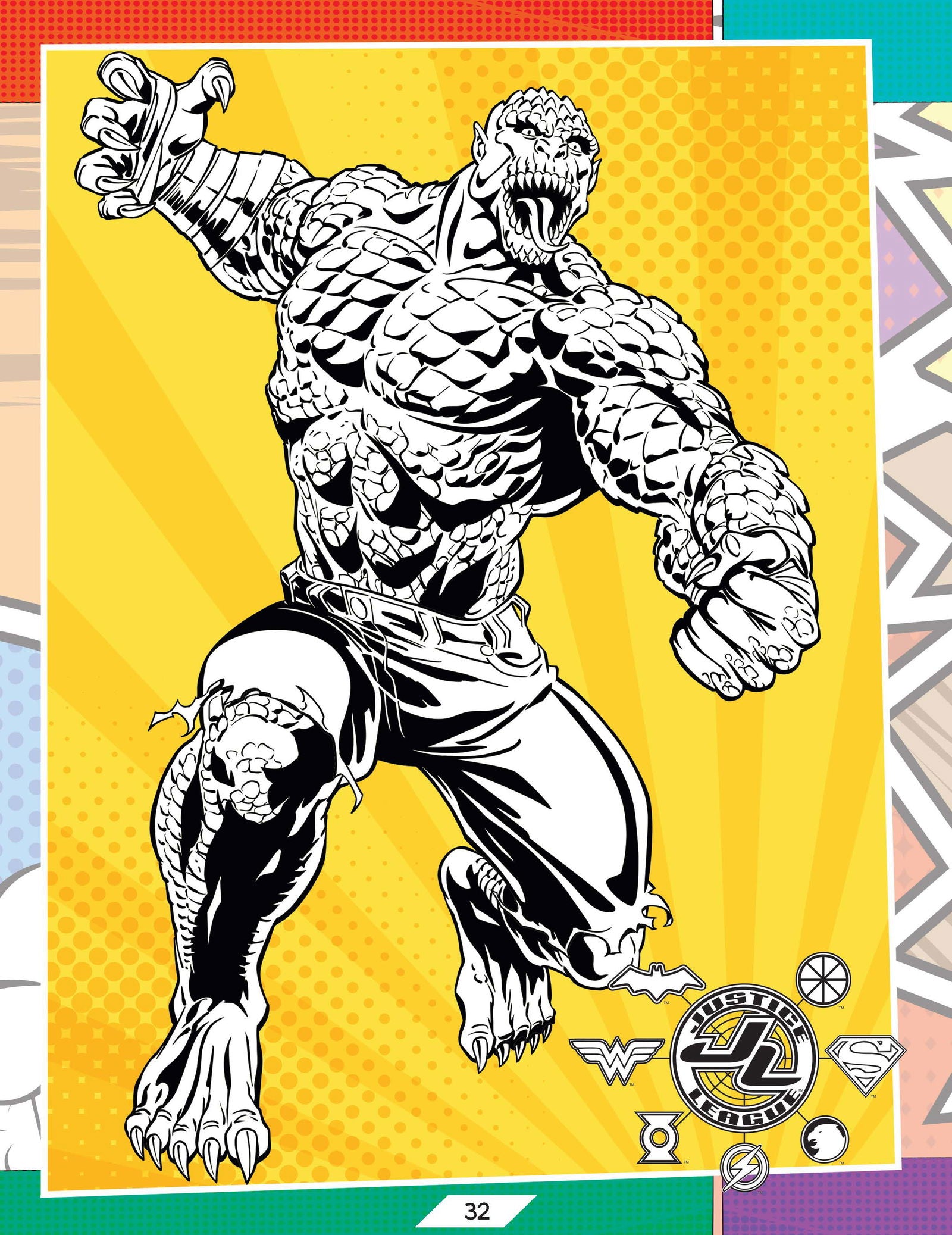 Justice League Stickers Activity and Colouring Book - Tinycubs - 