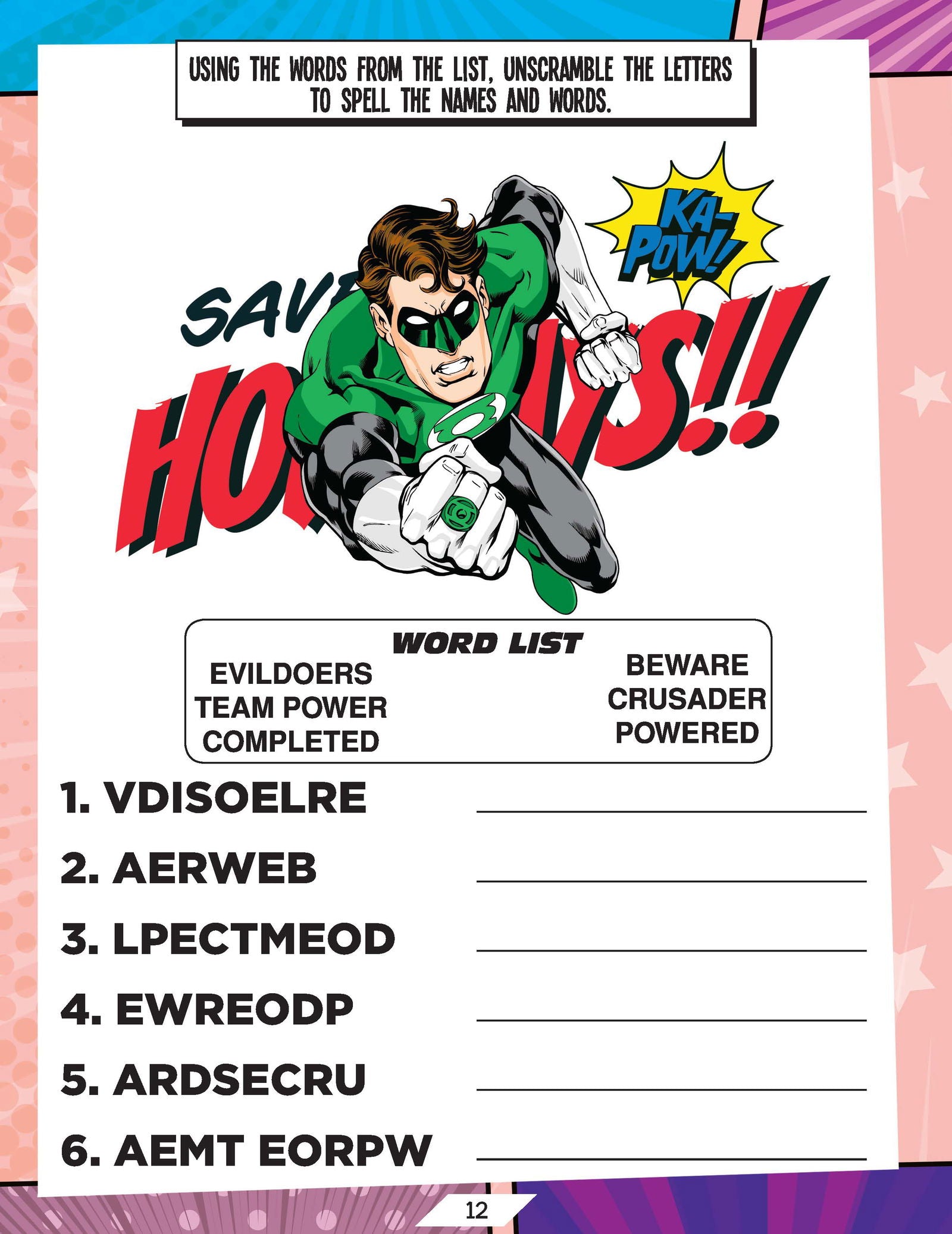Justice League Stickers Activity and Colouring Book - Tinycubs - 