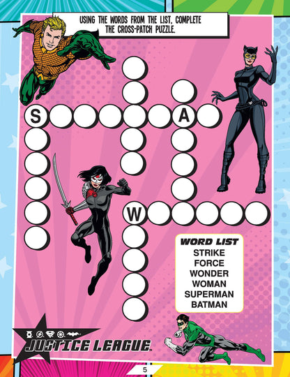 Justice League Stickers Activity and Colouring Book - Tinycubs - 