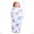 Kaarpas Premium Organic Cotton Muslin Baby Wrap Swaddle with Sky Theme of Parachute - Tinycubs - 