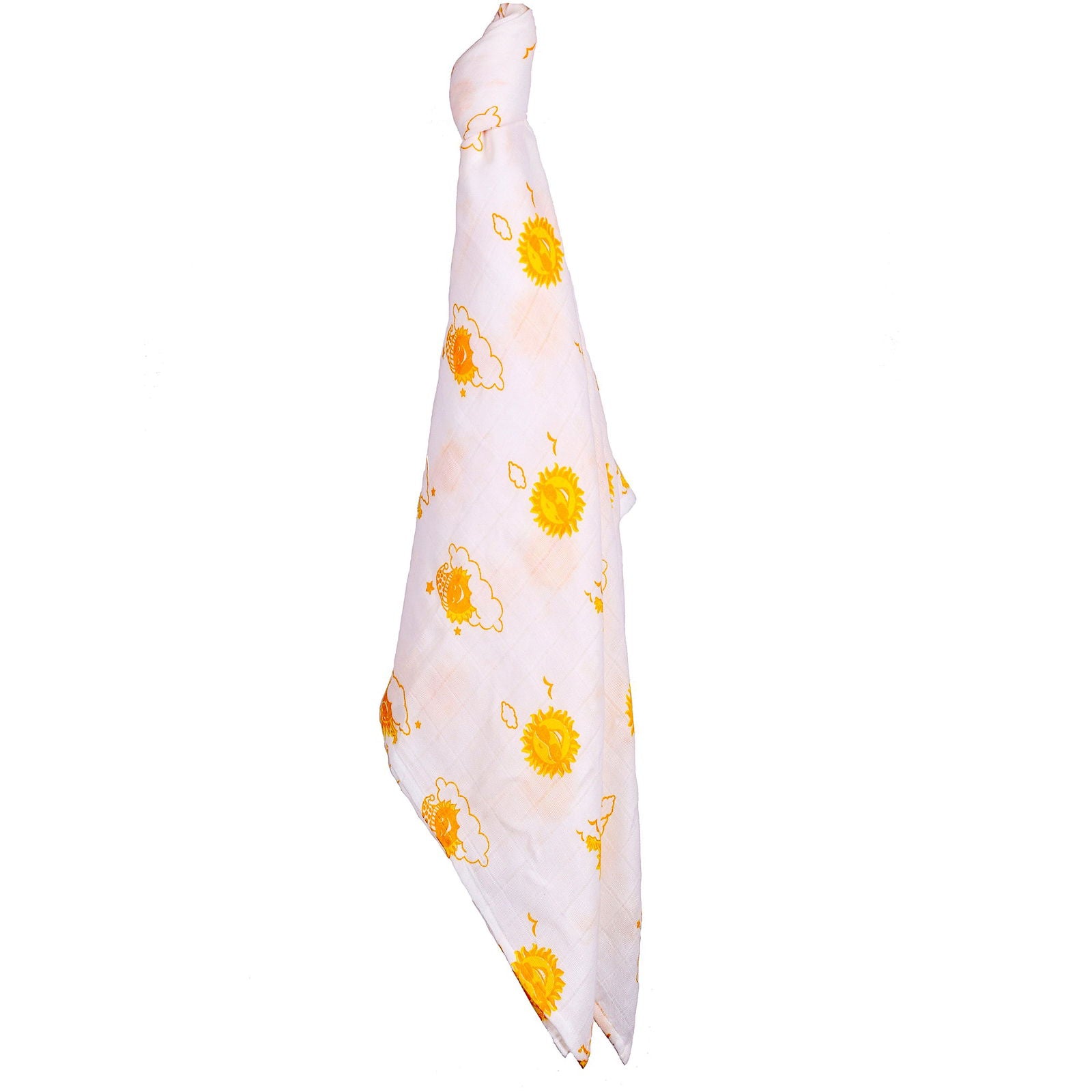 Kaarpas Premium Organic Cotton Muslin Baby Wrap Swaddle with Sky Theme of Sun - Tinycubs - 