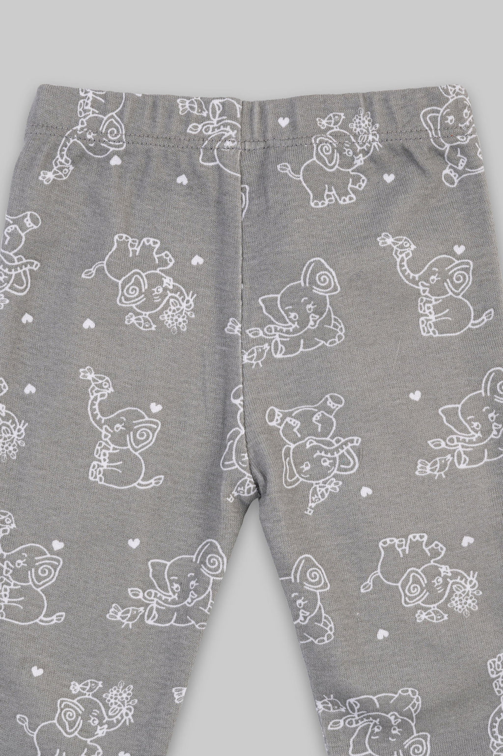 Kaarpas organic cotton 2 piece  baby PJ set with jumbo elephant - Tinycubs - 