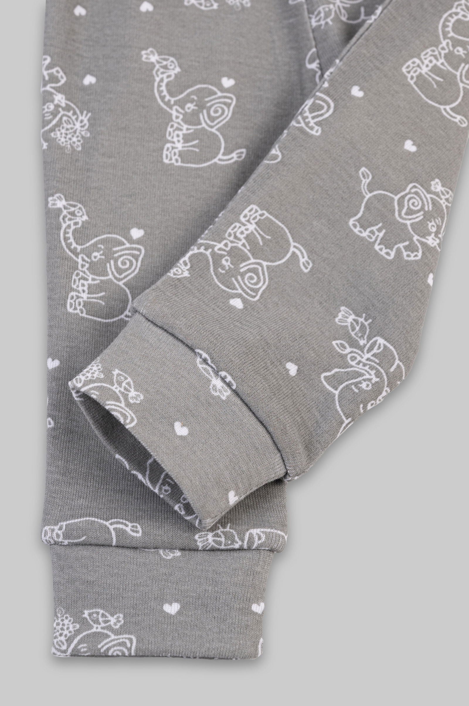 Kaarpas organic cotton 2 piece  baby PJ set with jumbo elephant - Tinycubs - 