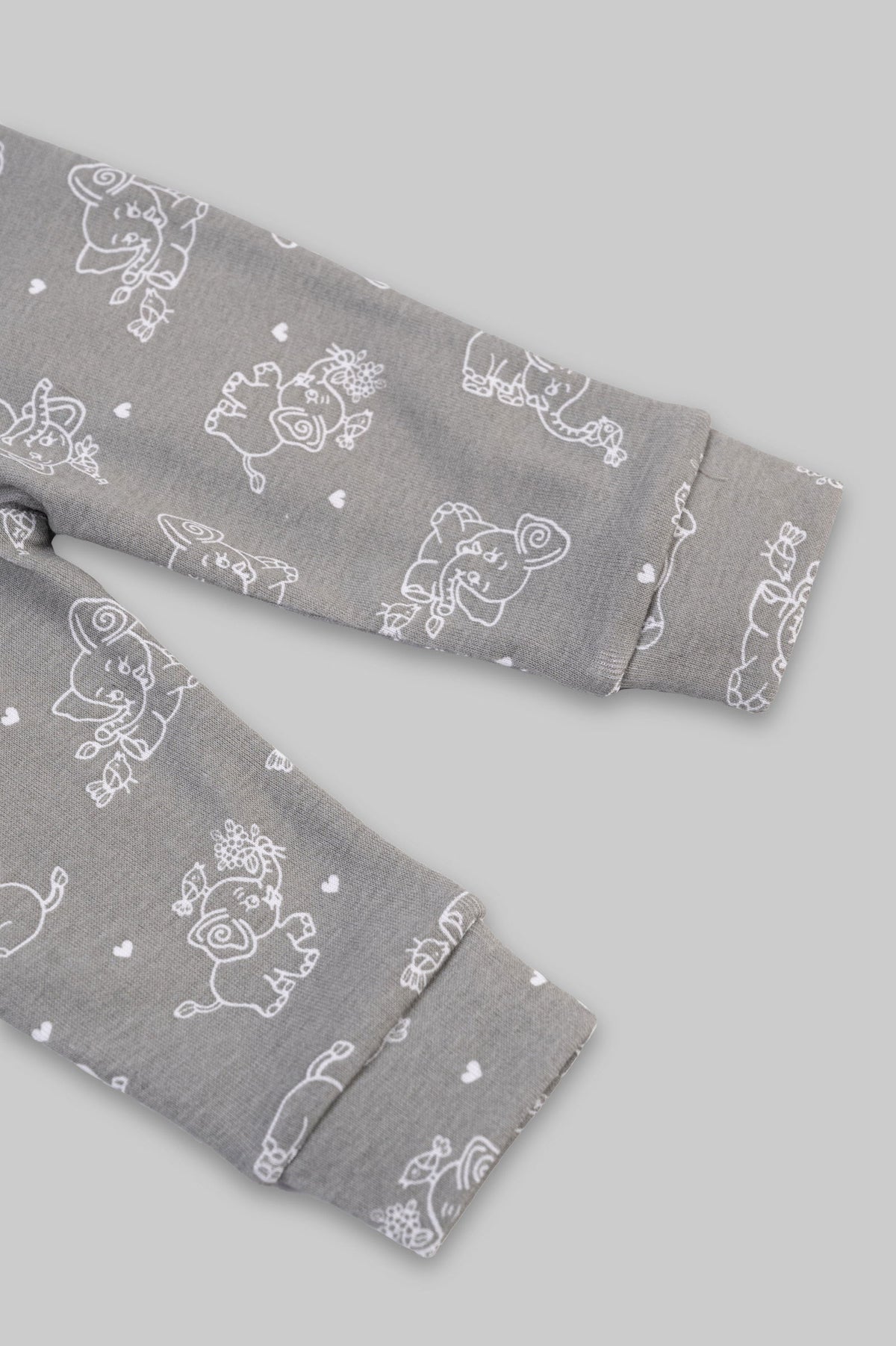 Kaarpas organic cotton 2 piece  baby PJ set with jumbo elephant - Tinycubs - 