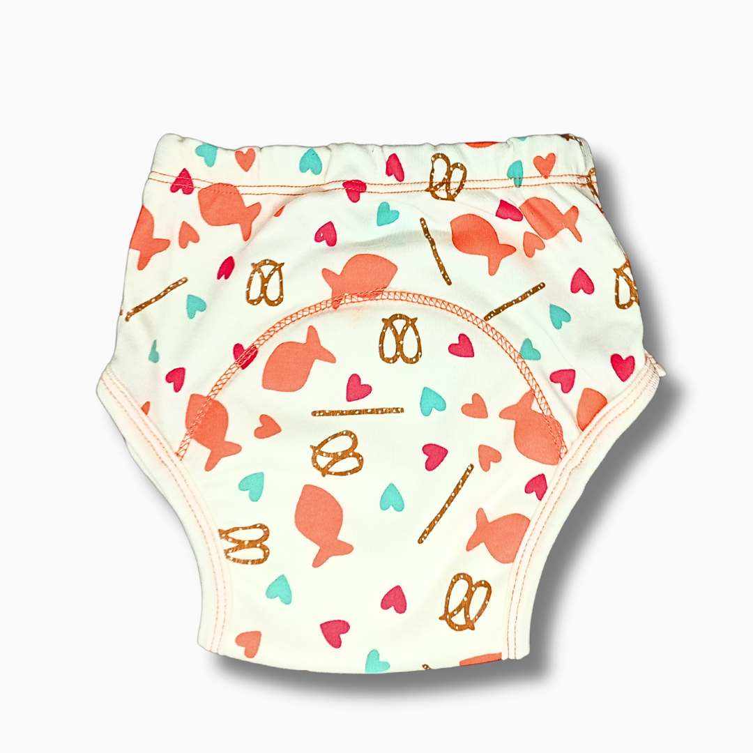 Kindermum Block Fish Combo Set of 3 Training Pants - Tinycubs - 