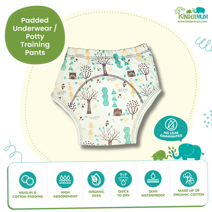 Kindermum Block Fish Combo Set of 3 Training Pants - Tinycubs - 