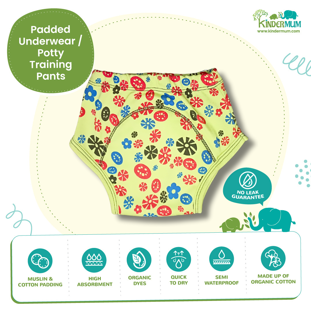 Kindermum Block Fish Combo Set of 3 Training Pants - Tinycubs - 