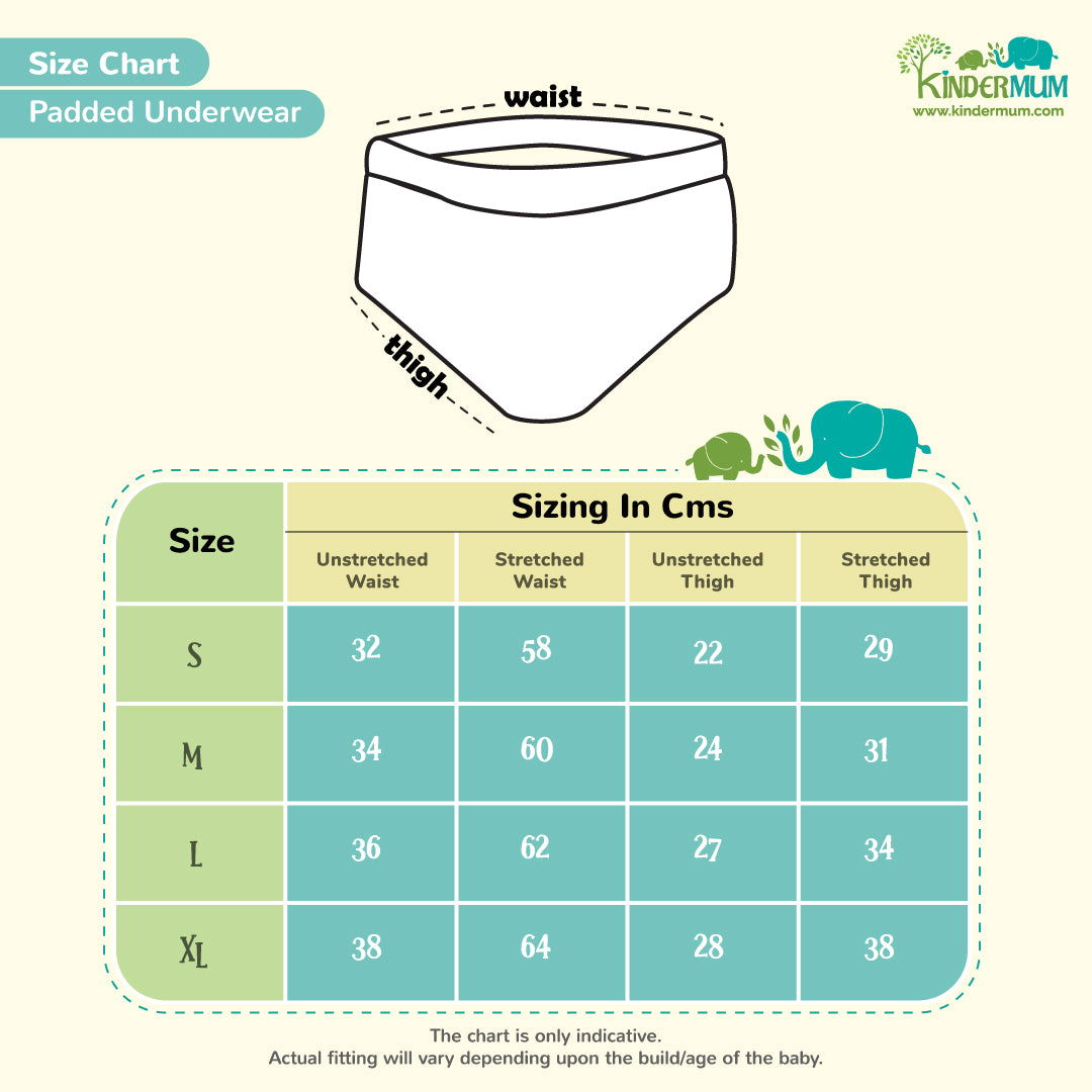 Kindermum Ele Love Set of 2 Training Pants - Tinycubs - 