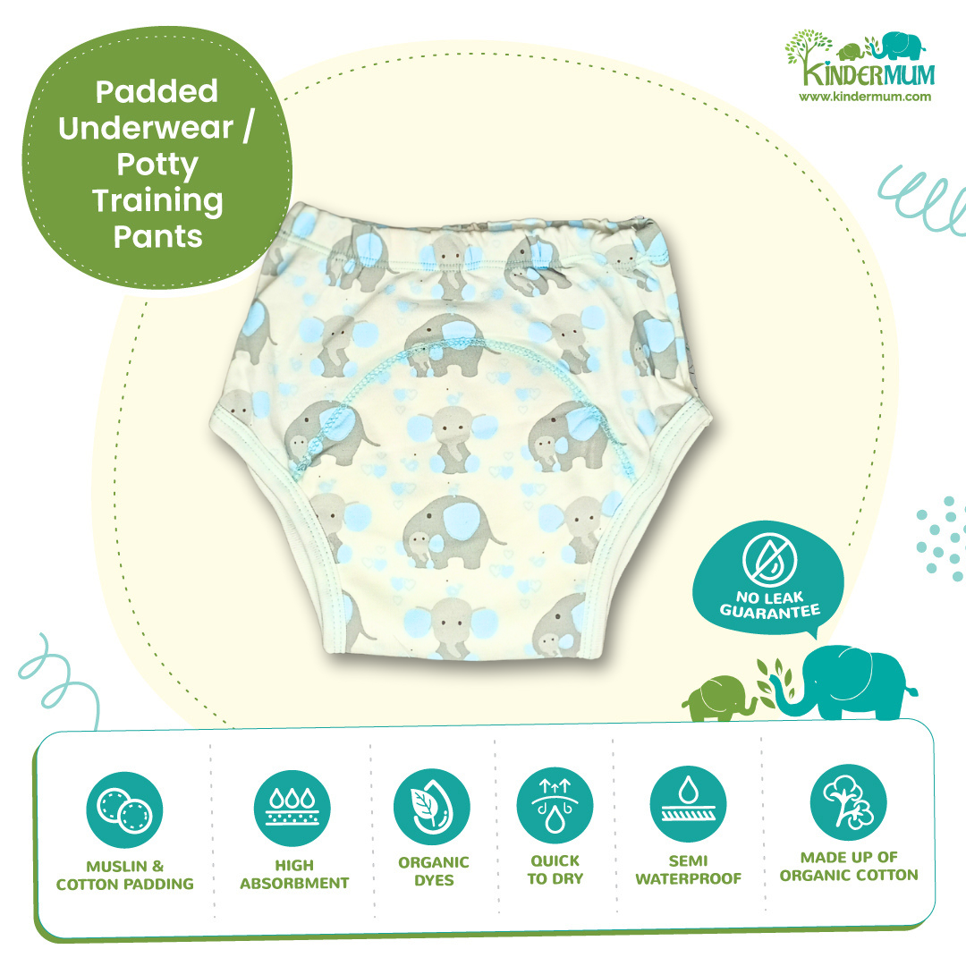 Kindermum Ele Star Combo Set of 3 Training Pants - Tinycubs - 